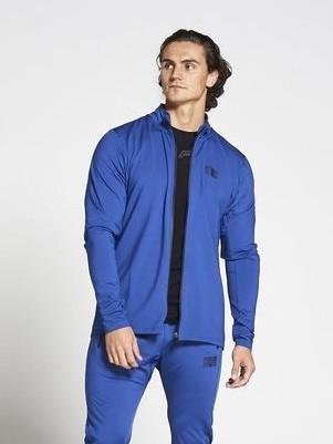 PURSUE FITNESS Lightweight Tapered Zipped Top Men's Track Jacket Blue - Activemen Clothing