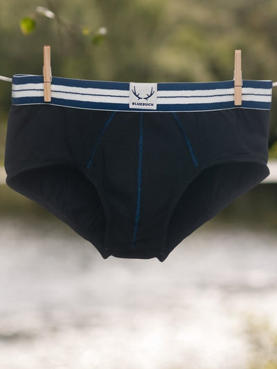 BLUEBUCK Classic Briefs Men's Underwear Black - Activemen Clothing