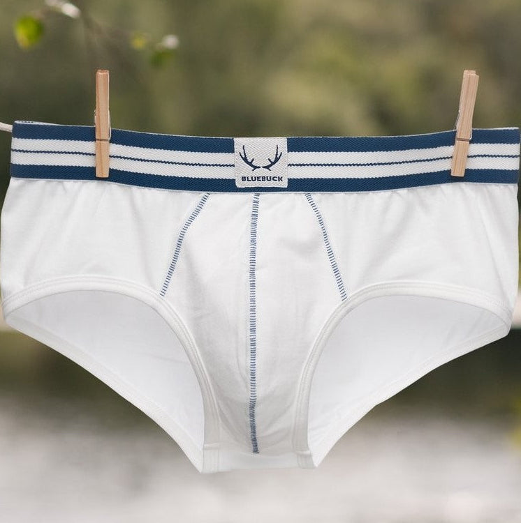 BLUEBUCK Classic Briefs Men's Underwear White - Activemen Clothing