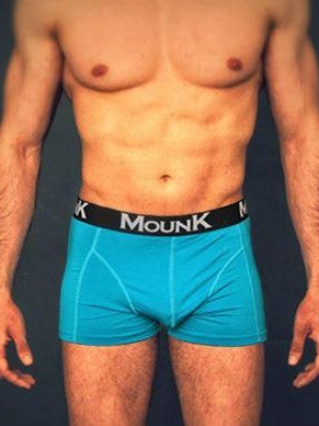 MOUNK of Sweden Bamboo Boxer Shorts Men's Underwear Blue - Activemen Clothing