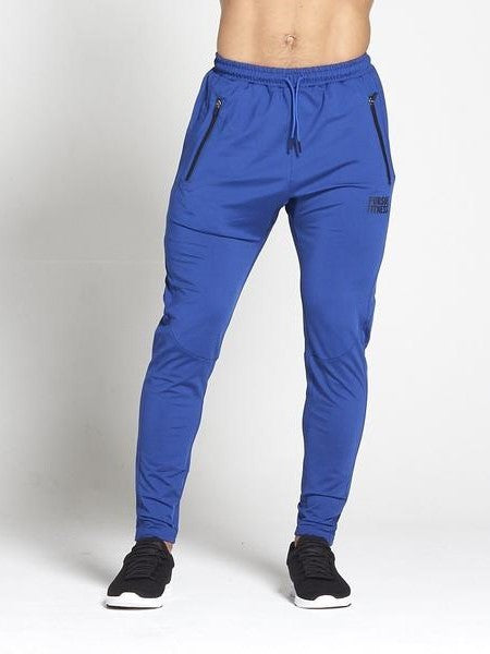 PURSUE FITNESS Lighteight Tapered Joggers Men's Track Pants Pockets Bottoms Blue - Activemen Clothing