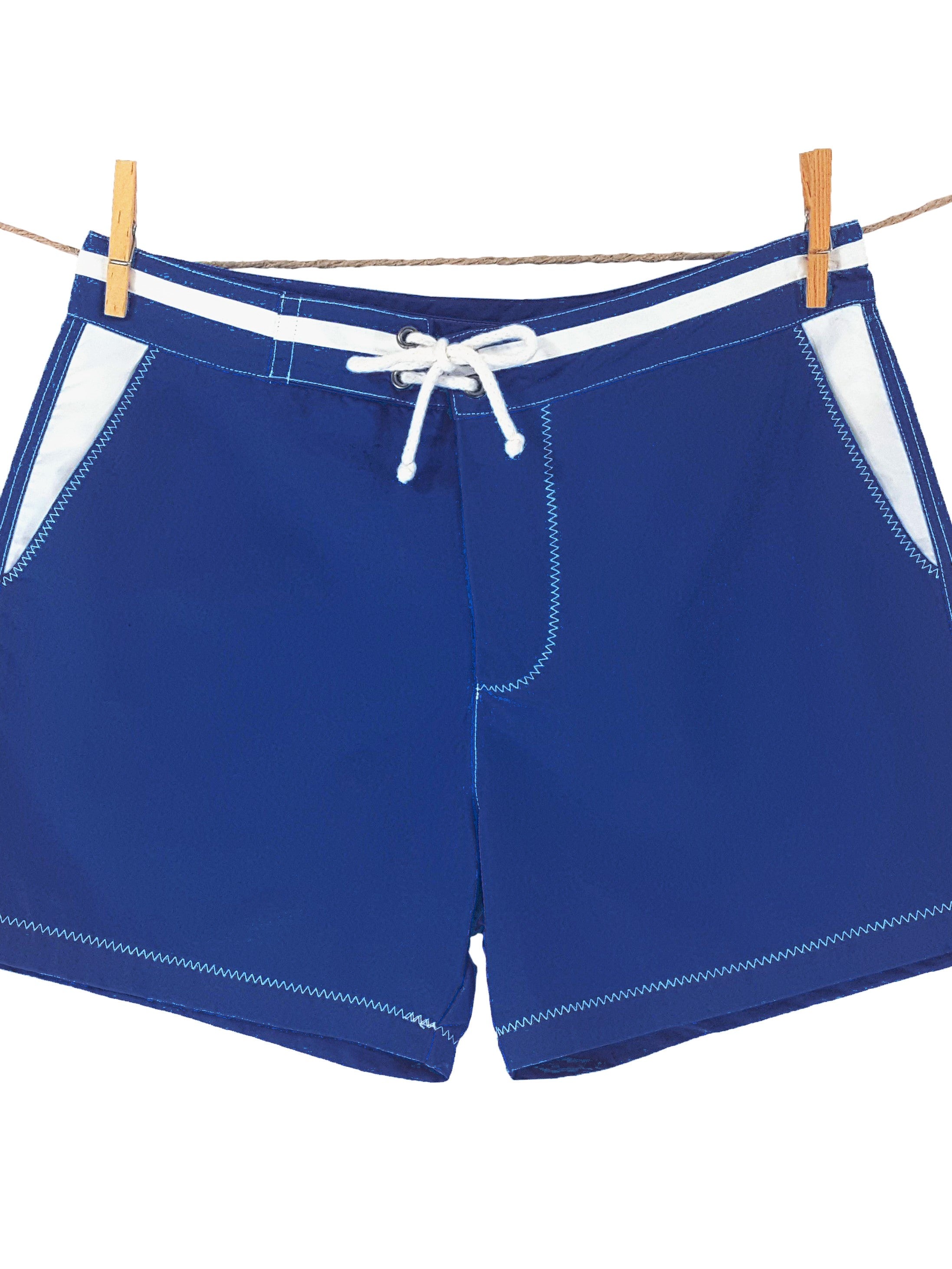 BLUEBUCK Swim Shorts Recycled Plastic Bottles mens Swimwear Royal Blue Activemen Clothing