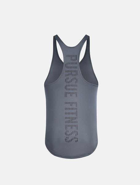 PURSUE FITNESS Essential Stringer Sleeveless Top Men's Workout Vest Grey - Activemen Clothing