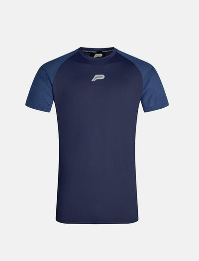 PURSUE FITNESS BreathEasy Gym Short Sleeve Top Men's T-Shirt Tee Navy - Activemen Clothing
