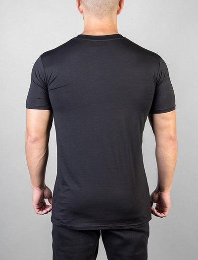 PURSUE FITNESS Classic Logo Tee Men's Short Sleeve T-Shirt Black - Activemen Clothing