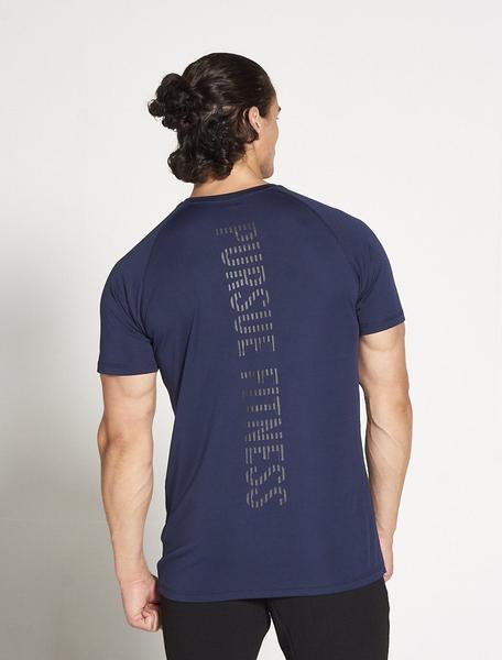 PURSUE FITNESS Essential Gym Breatheasy Short Sleeve Top Men's Tee T-Shirt Navy - Activemen Clothing