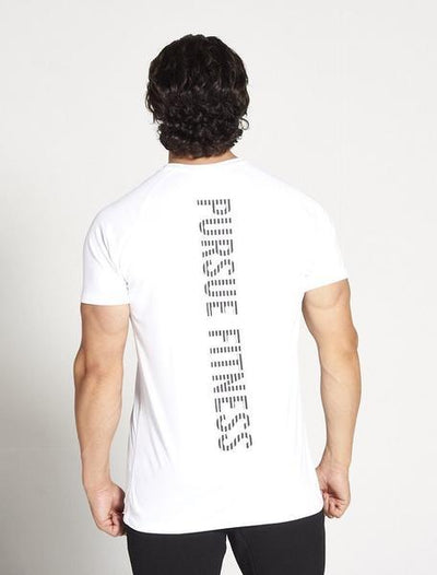 PURSUE FITNESS Essential Gym Breatheasy Short Sleeve Top Men's Tee T-Shirt White - Activemen Clothing