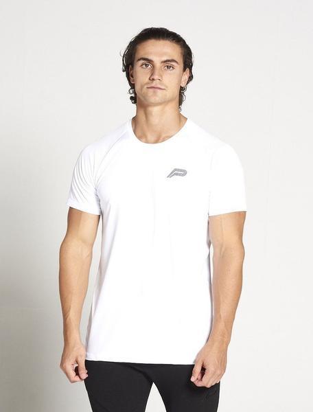 PURSUE FITNESS Essential Gym Breatheasy Short Sleeve Top Men's Tee T-Shirt White - Activemen Clothing